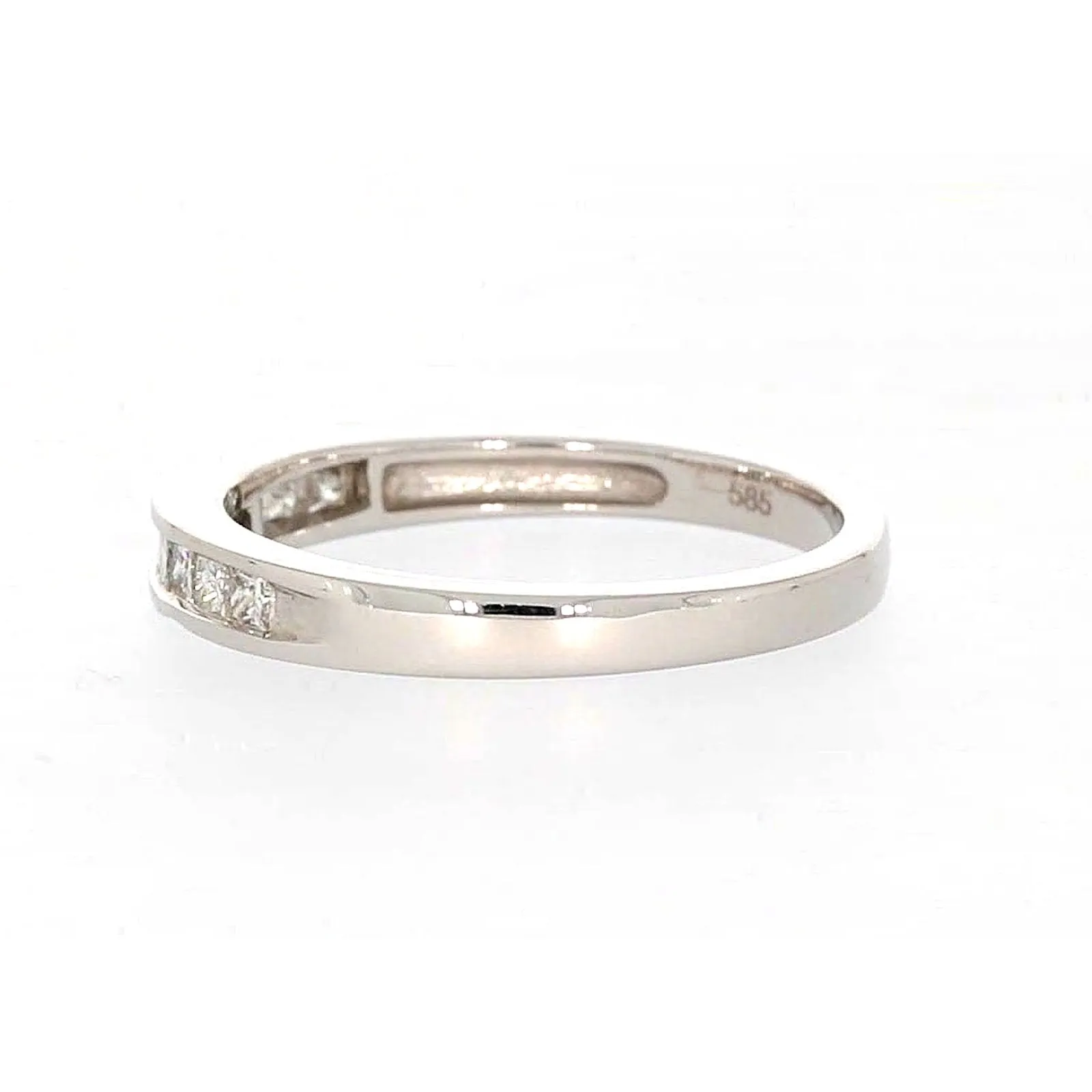 New York 14ct White Gold Princess Cut with 0.40 CARAT tw of Diamonds Ring