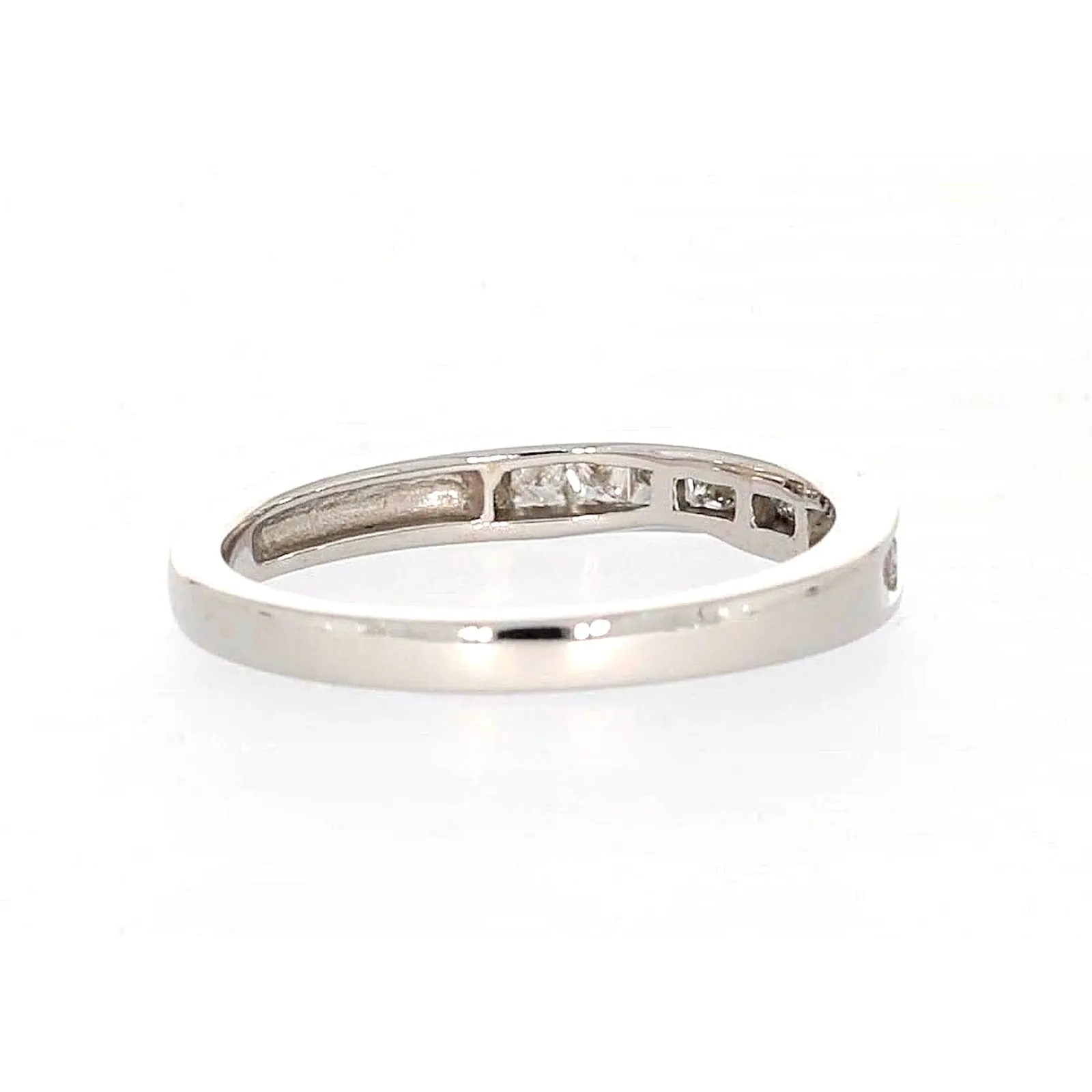 New York 14ct White Gold Princess Cut with 0.40 CARAT tw of Diamonds Ring