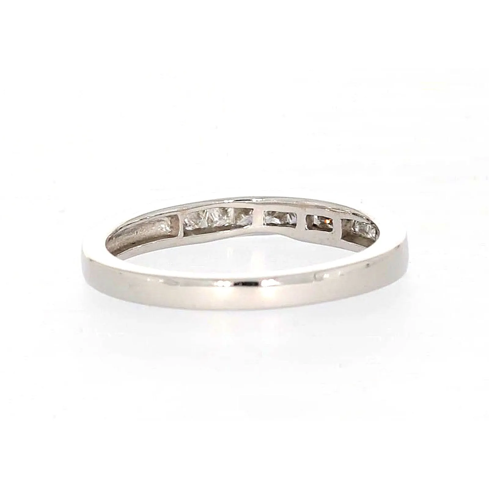 New York 14ct White Gold Princess Cut with 0.40 CARAT tw of Diamonds Ring