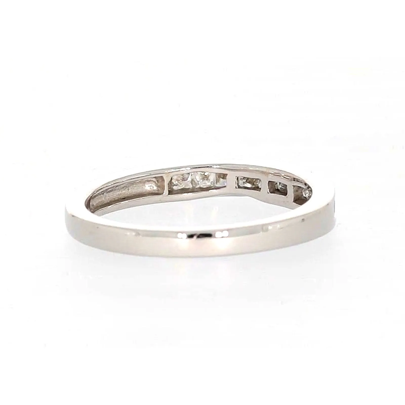 New York 14ct White Gold Princess Cut with 0.40 CARAT tw of Diamonds Ring