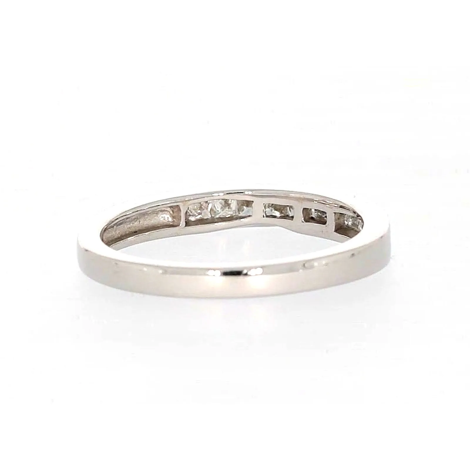 New York 14ct White Gold Princess Cut with 0.40 CARAT tw of Diamonds Ring
