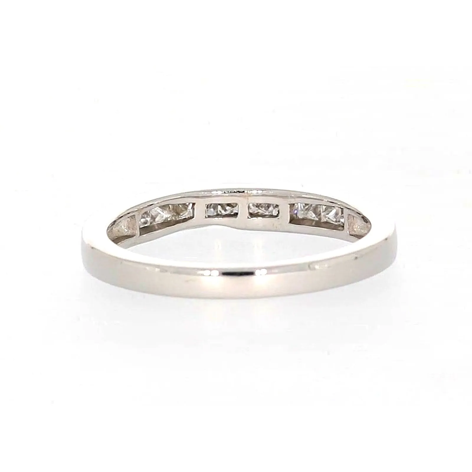 New York 14ct White Gold Princess Cut with 0.40 CARAT tw of Diamonds Ring