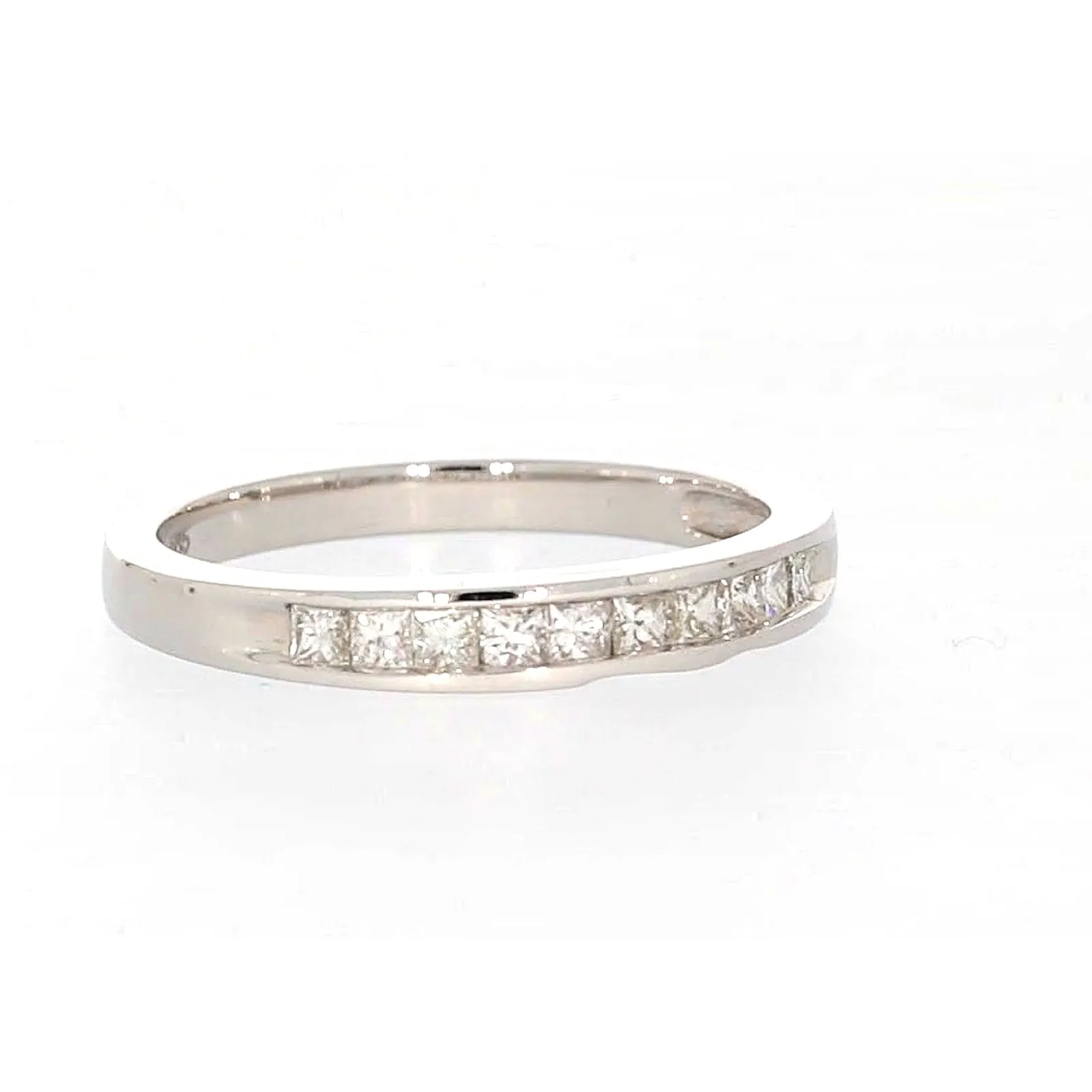 New York 14ct White Gold Princess Cut with 0.40 CARAT tw of Diamonds Ring