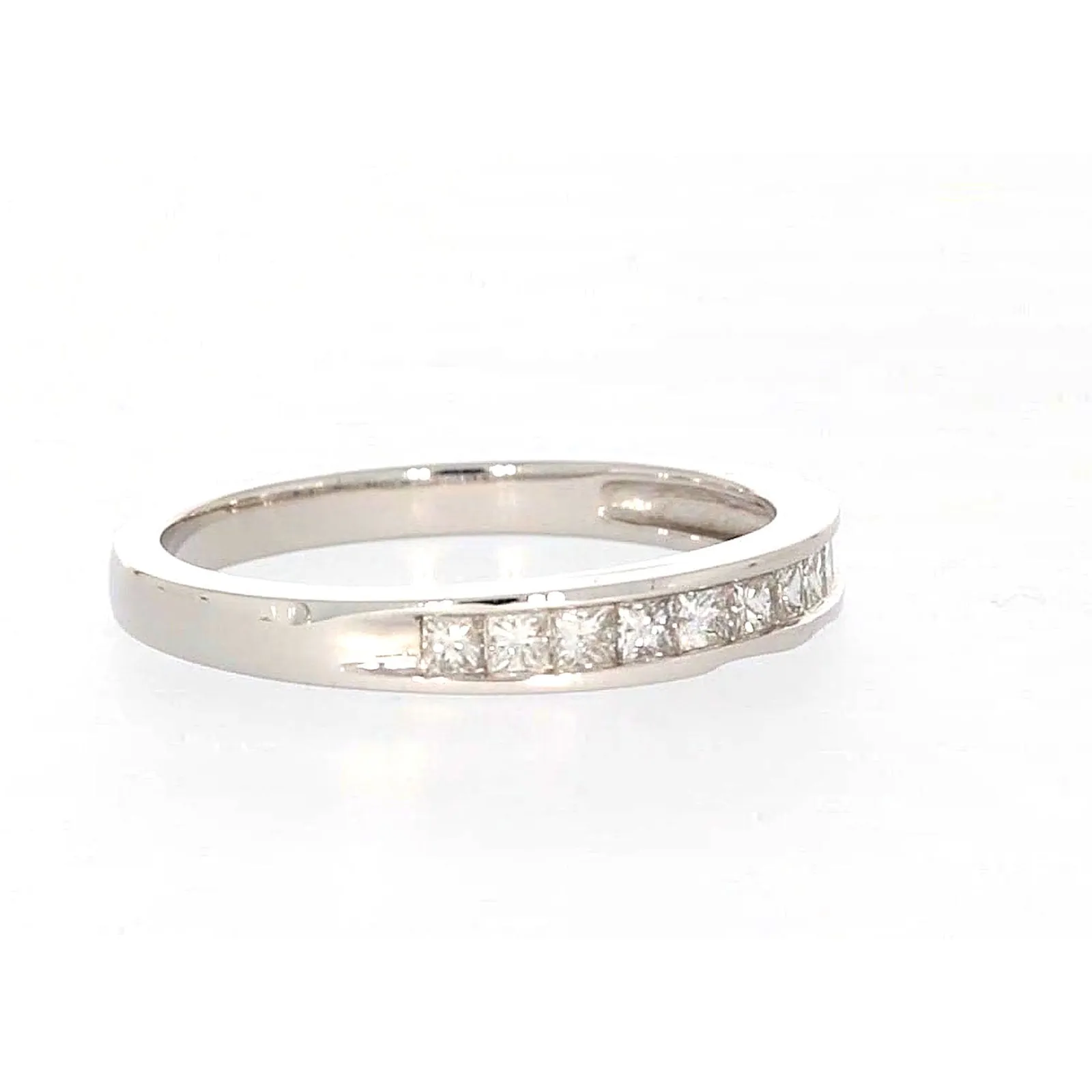 New York 14ct White Gold Princess Cut with 0.40 CARAT tw of Diamonds Ring