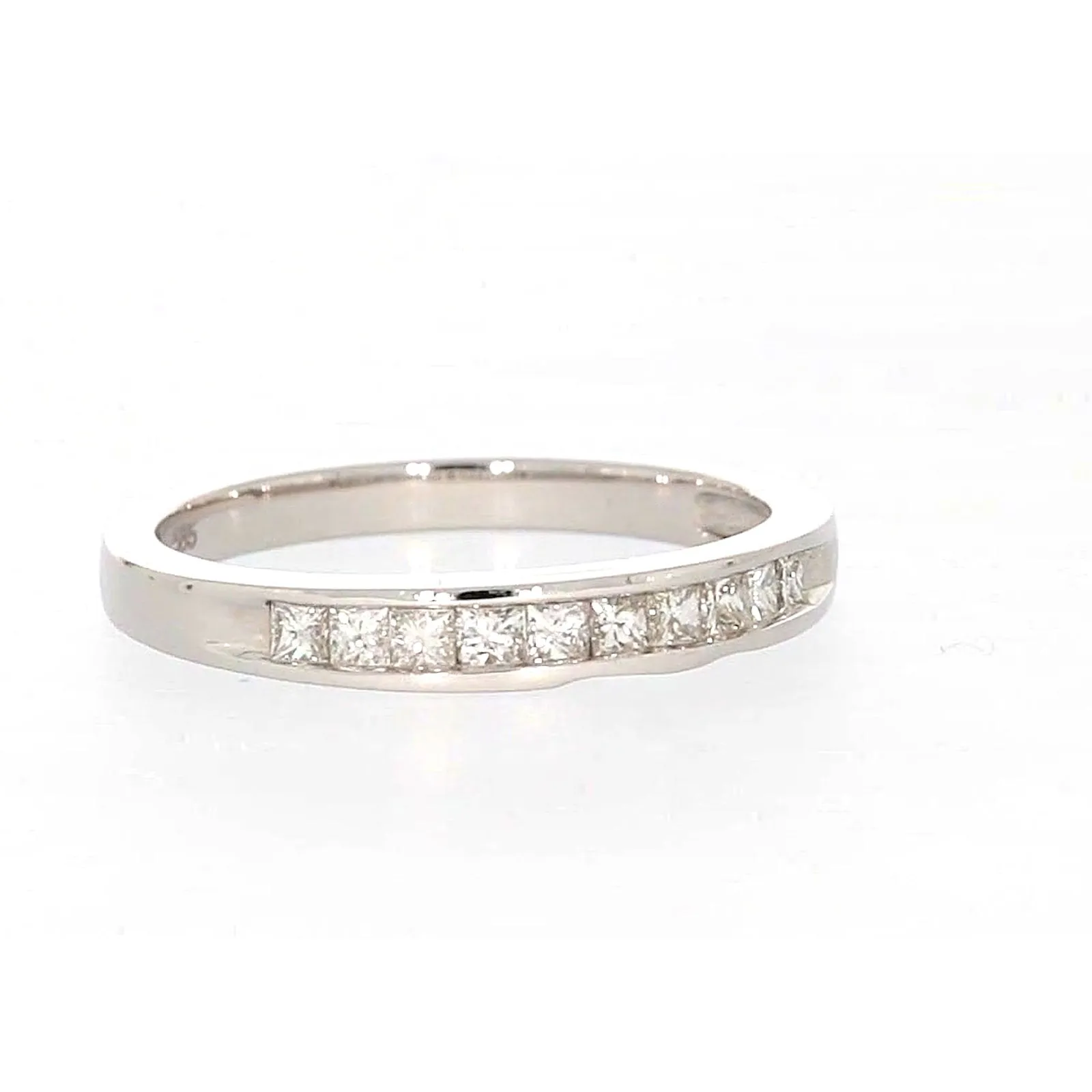 New York 14ct White Gold Princess Cut with 0.40 CARAT tw of Diamonds Ring