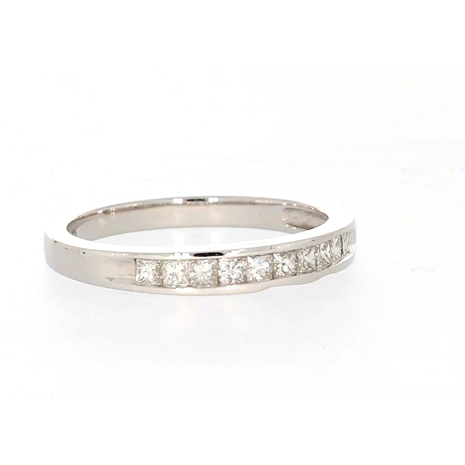 New York 14ct White Gold Princess Cut with 0.40 CARAT tw of Diamonds Ring