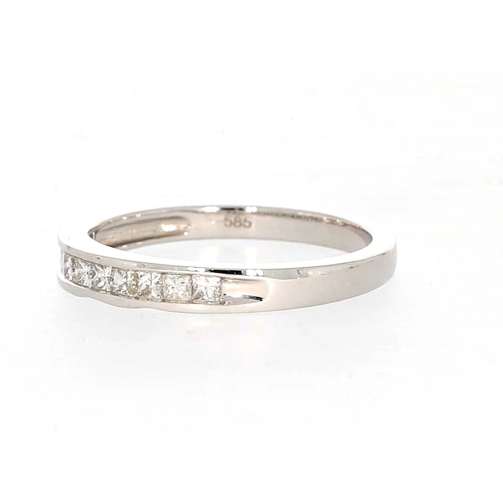 New York 14ct White Gold Princess Cut with 0.40 CARAT tw of Diamonds Ring