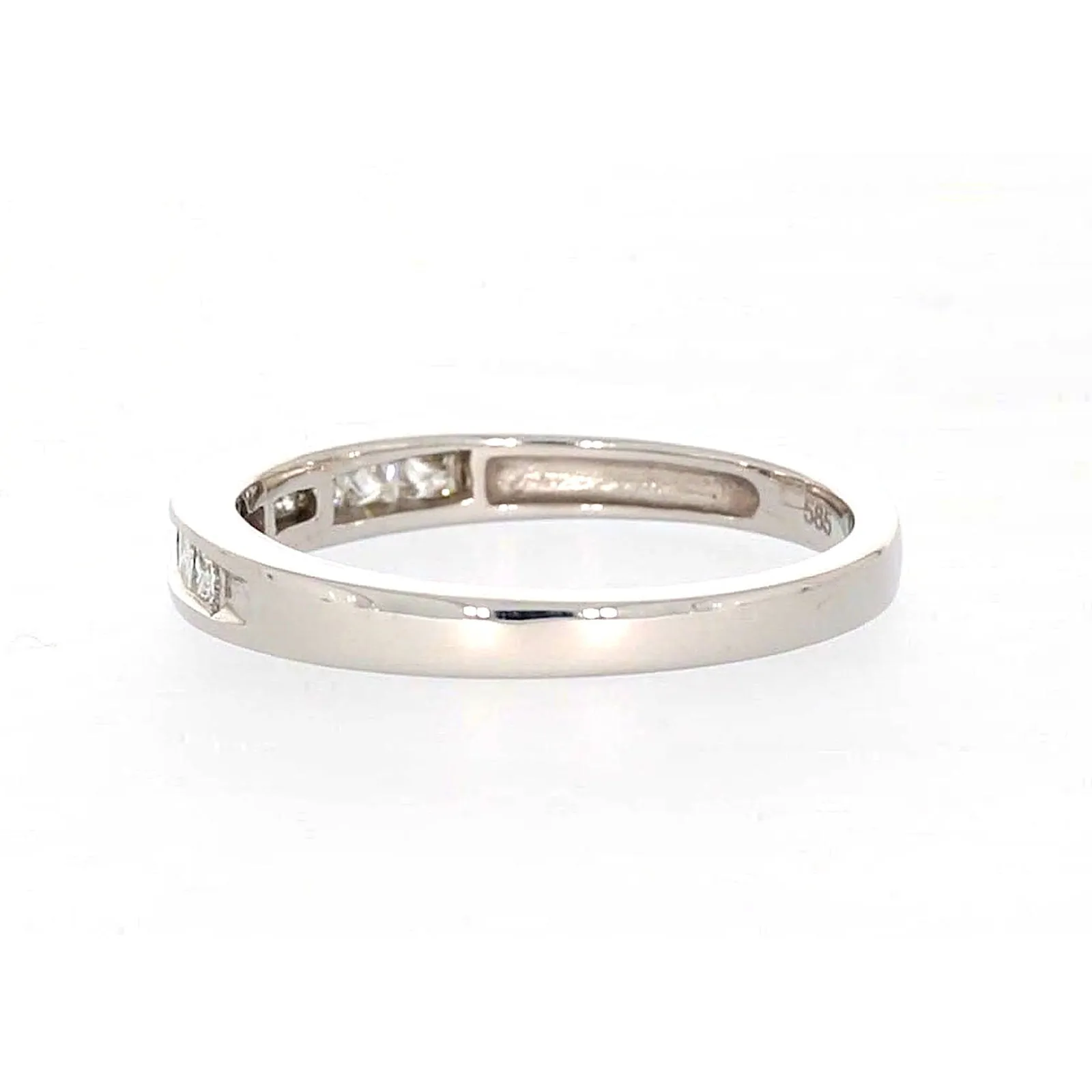 New York 14ct White Gold Princess Cut with 0.40 CARAT tw of Diamonds Ring