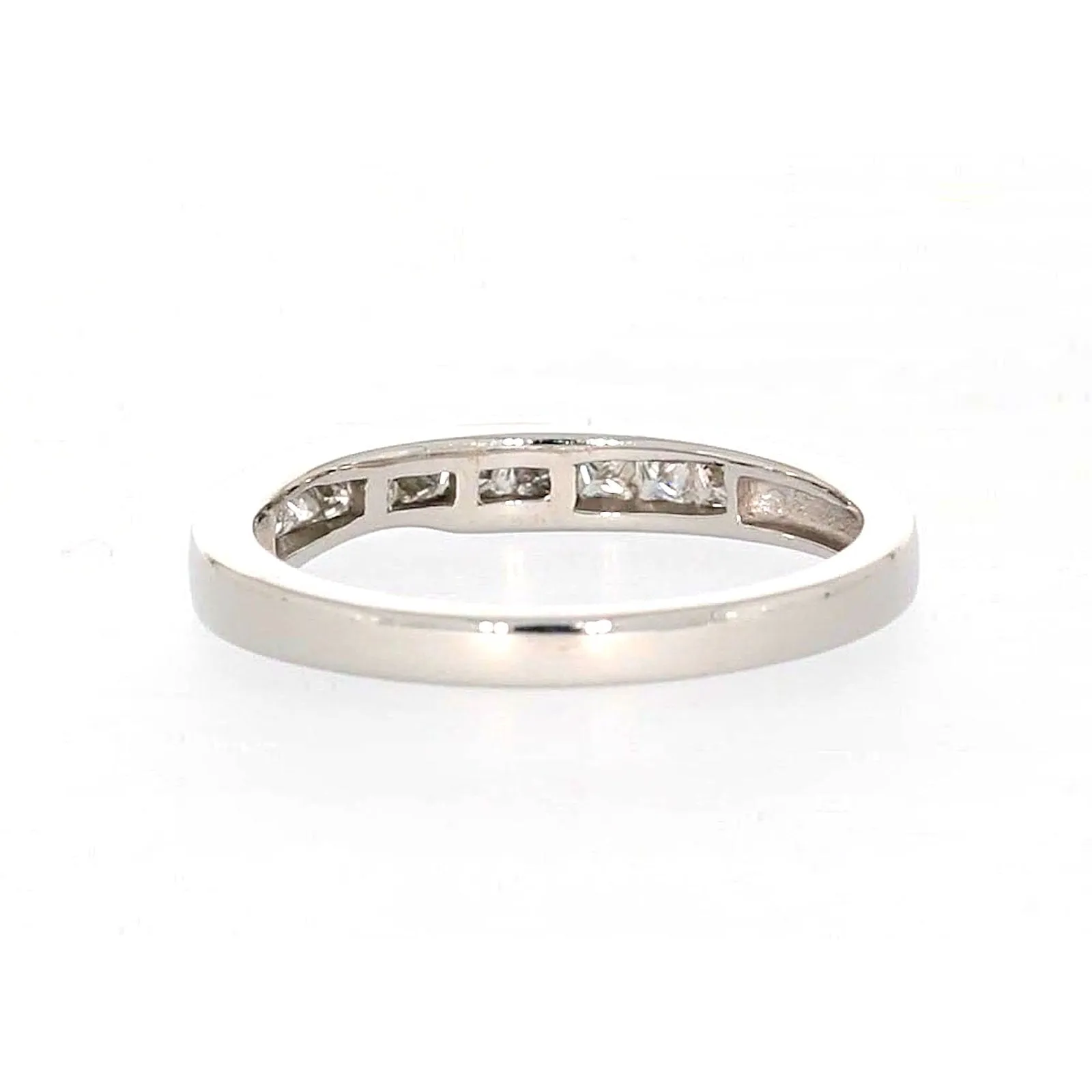 New York 14ct White Gold Princess Cut with 0.40 CARAT tw of Diamonds Ring