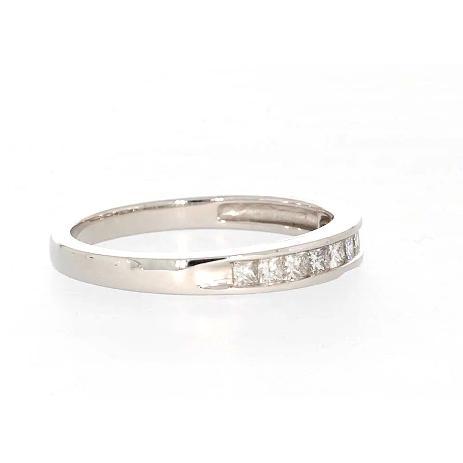 New York 14ct White Gold Princess Cut with 0.40 CARAT tw of Diamonds Ring