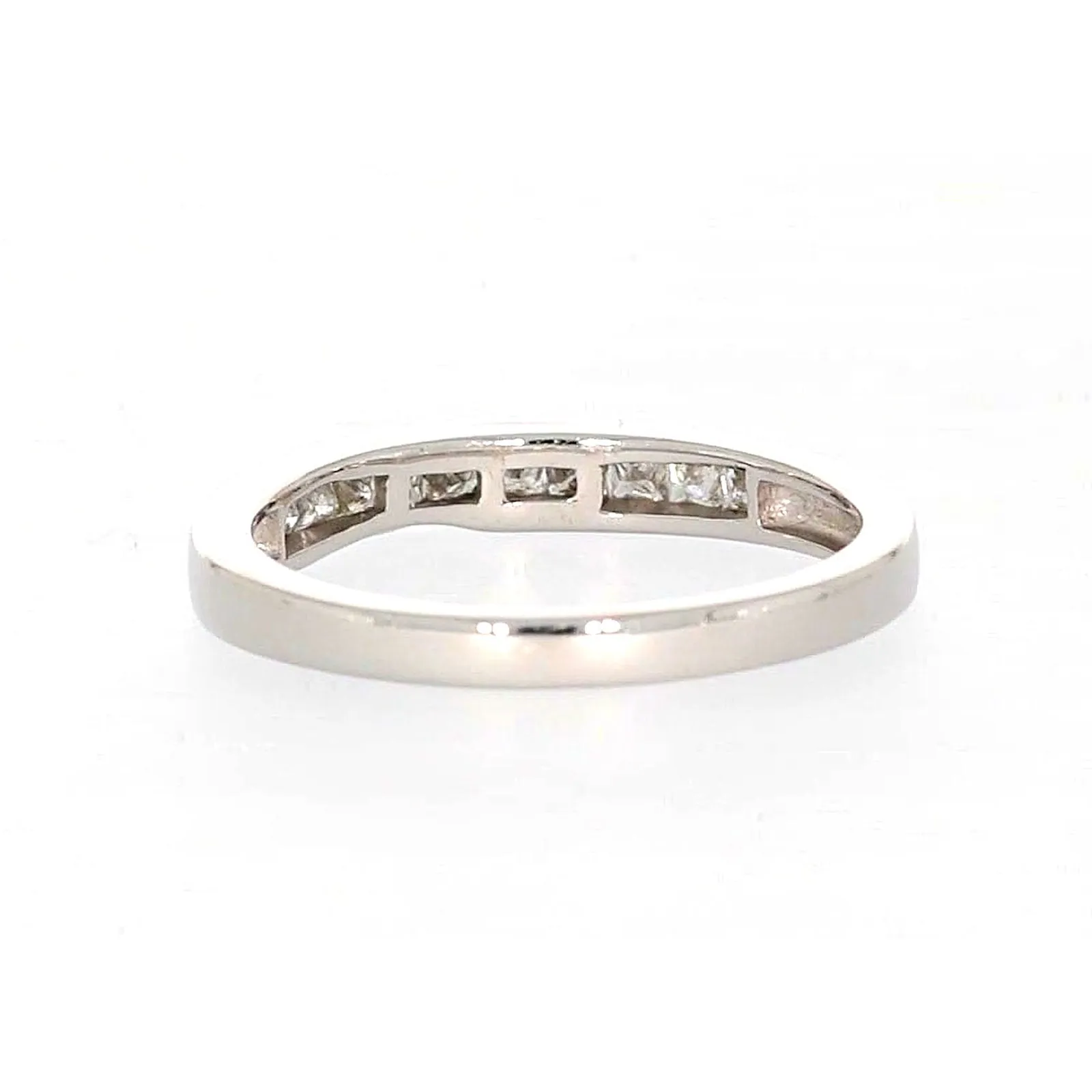 New York 14ct White Gold Princess Cut with 0.40 CARAT tw of Diamonds Ring
