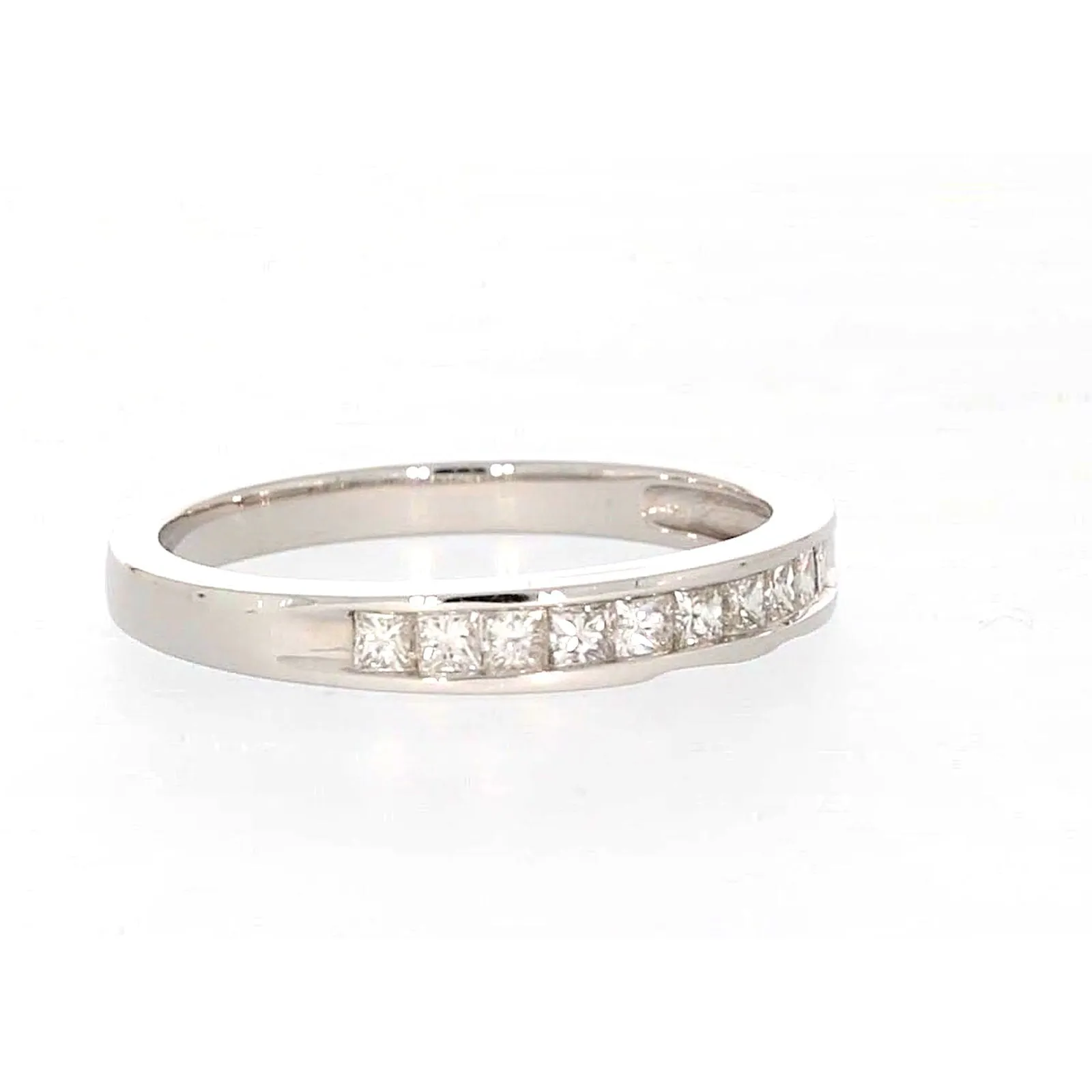New York 14ct White Gold Princess Cut with 0.40 CARAT tw of Diamonds Ring