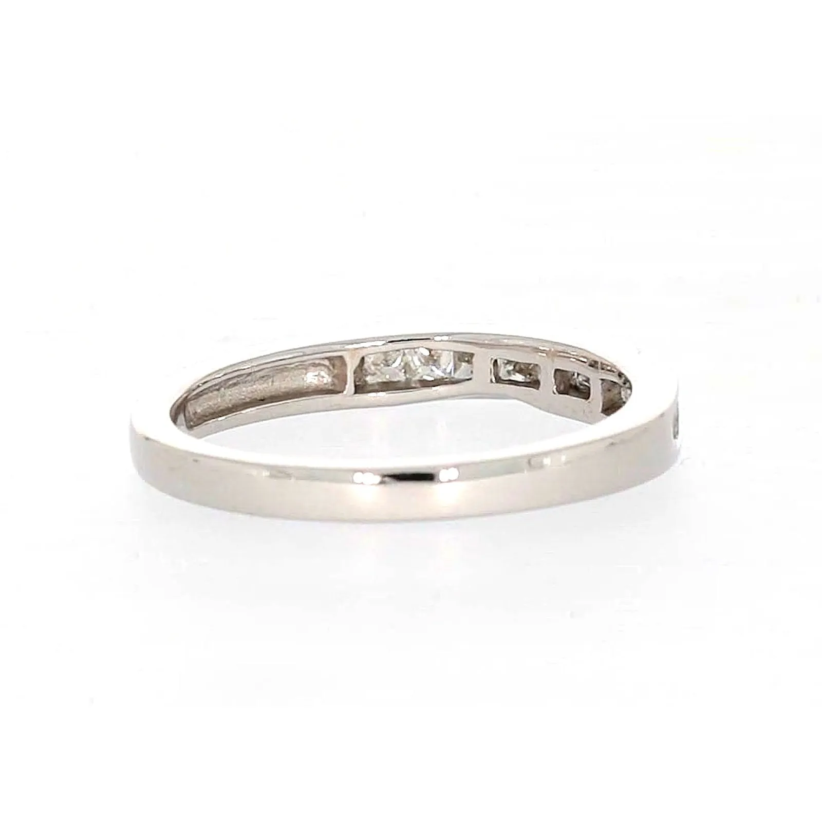 New York 14ct White Gold Princess Cut with 0.40 CARAT tw of Diamonds Ring