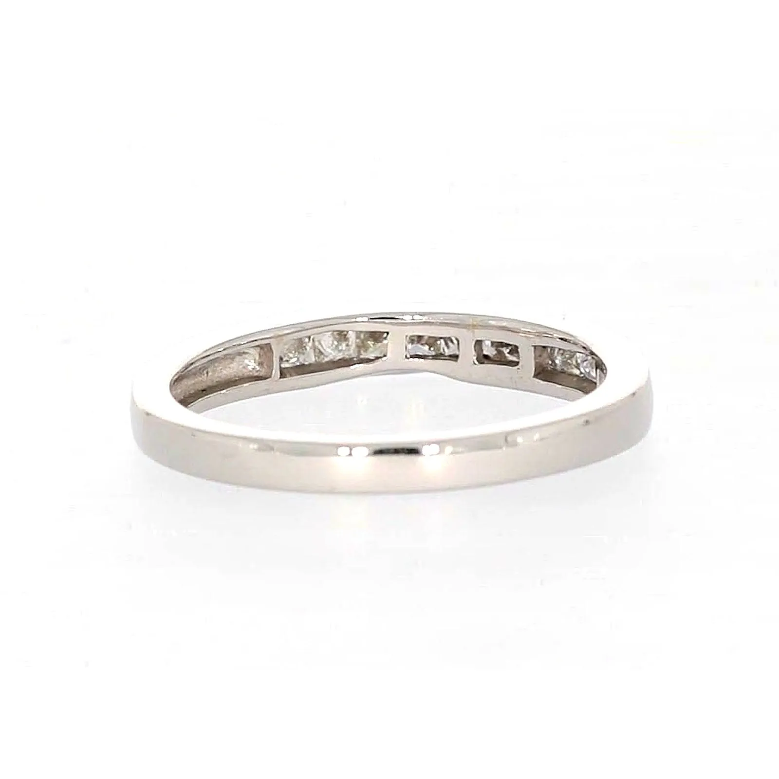 New York 14ct White Gold Princess Cut with 0.40 CARAT tw of Diamonds Ring