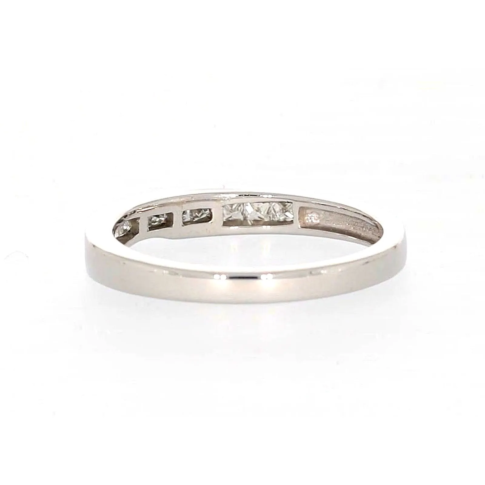 New York 14ct White Gold Princess Cut with 0.40 CARAT tw of Diamonds Ring