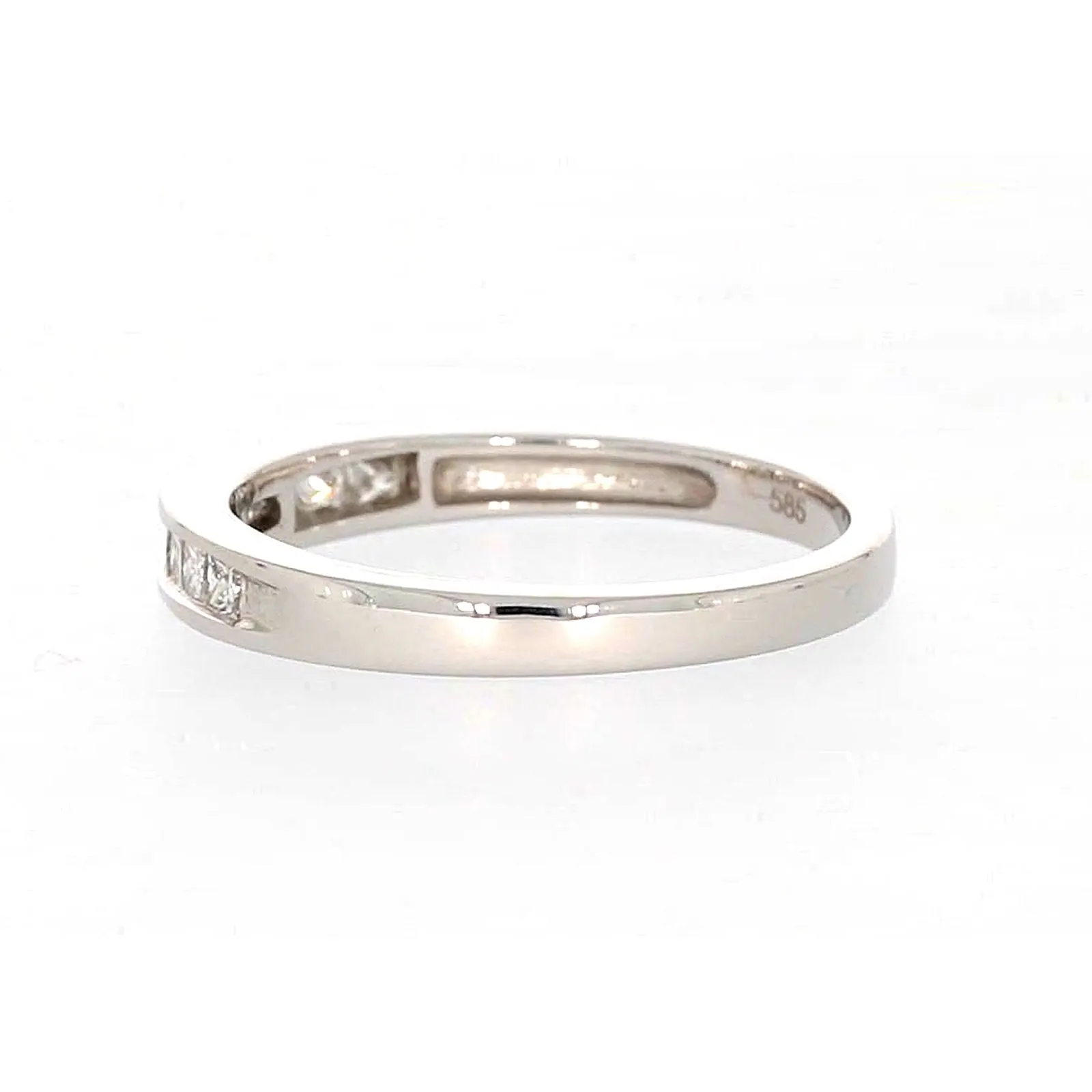 New York 14ct White Gold Princess Cut with 0.40 CARAT tw of Diamonds Ring