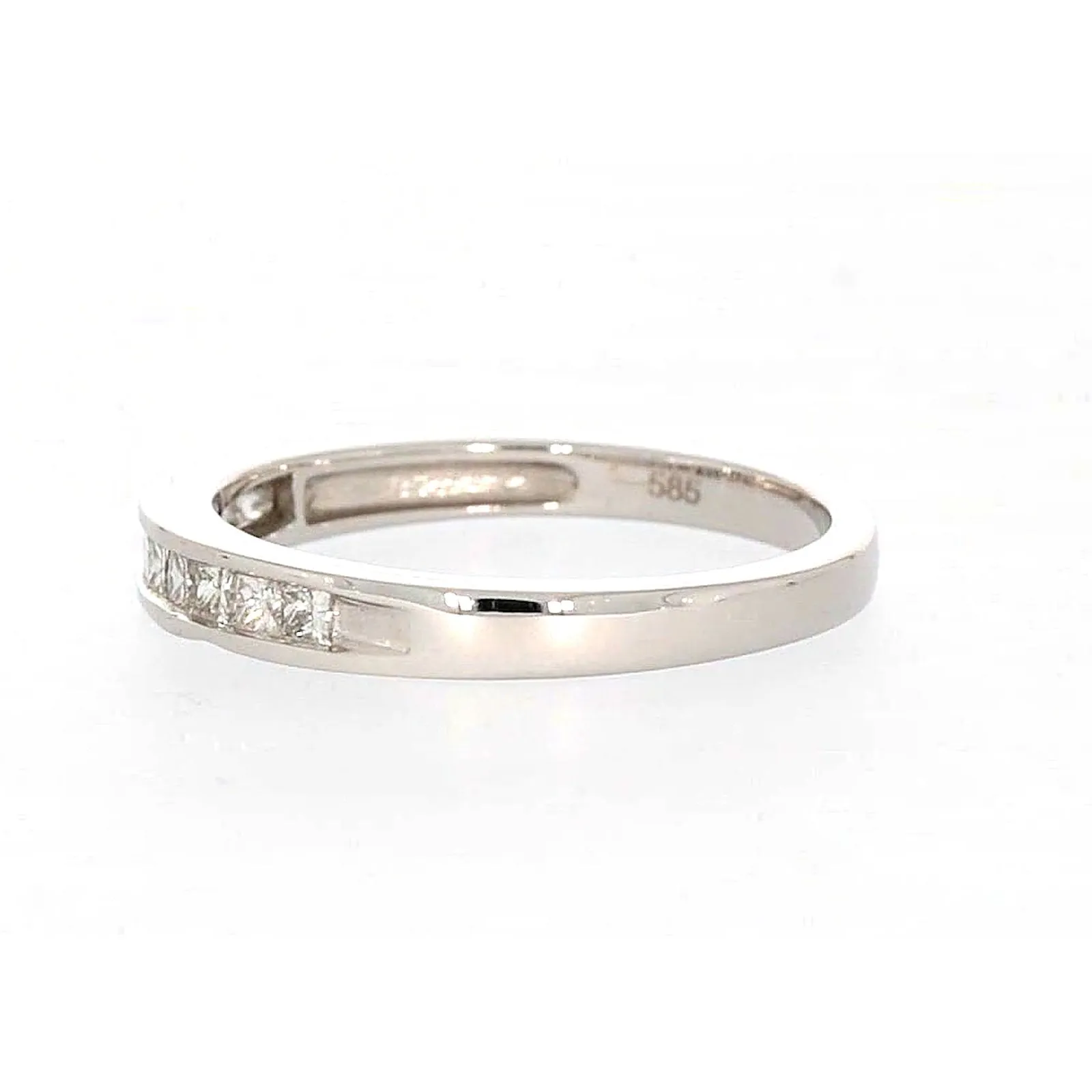 New York 14ct White Gold Princess Cut with 0.40 CARAT tw of Diamonds Ring