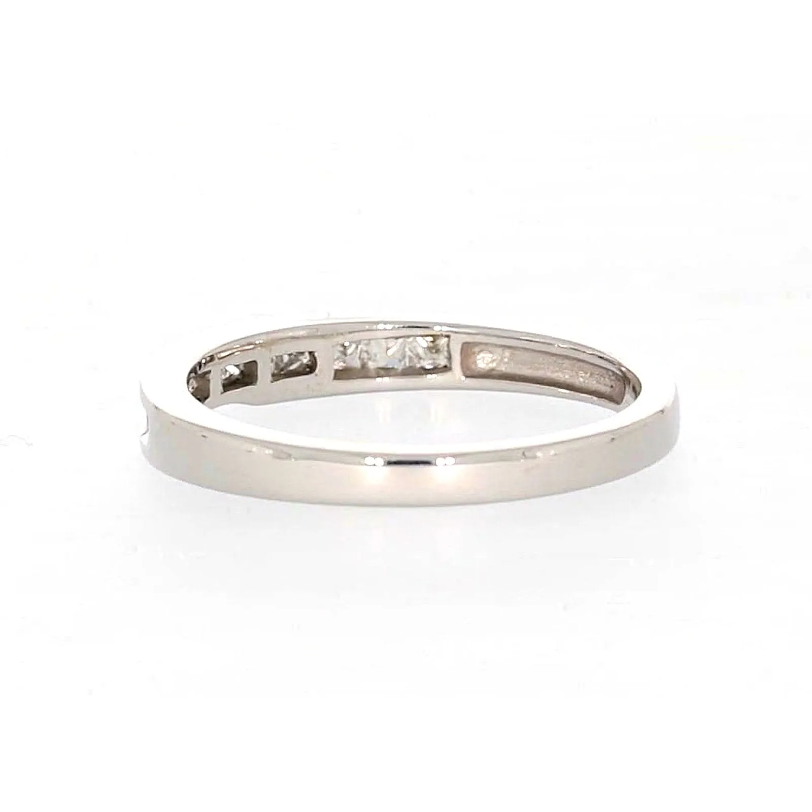 New York 14ct White Gold Princess Cut with 0.40 CARAT tw of Diamonds Ring