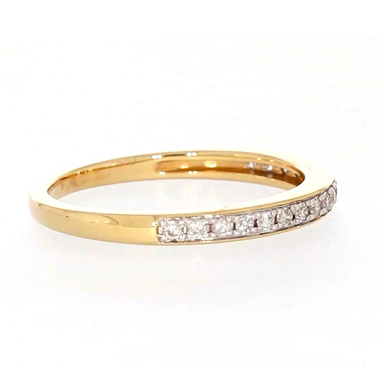 New York 14ct Yellow Gold Round Brilliant Cut 1/4 Carat tw of Diamonds Ring