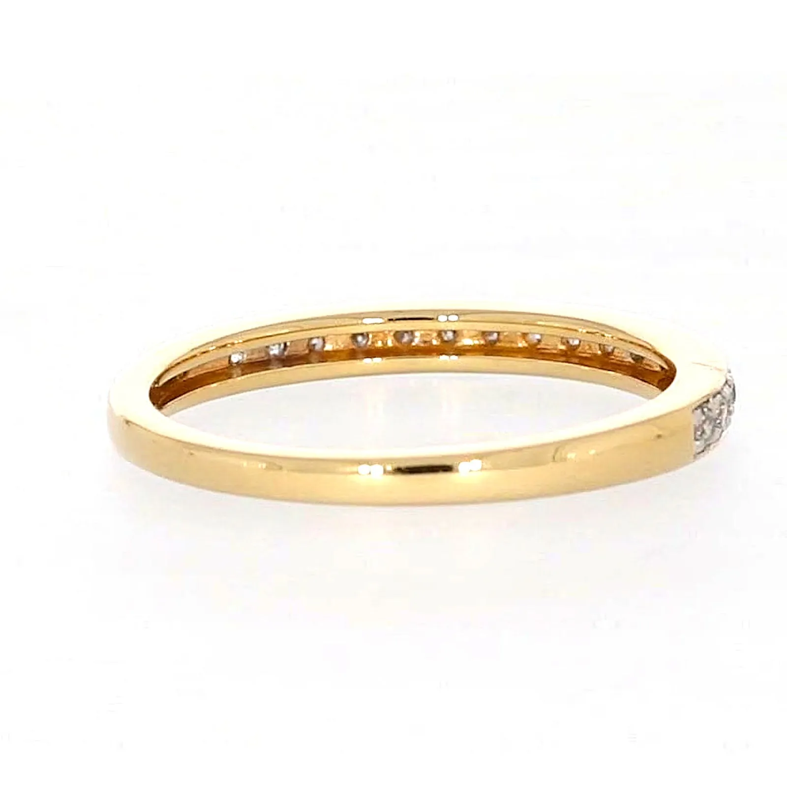 New York 14ct Yellow Gold Round Brilliant Cut 1/4 Carat tw of Diamonds Ring