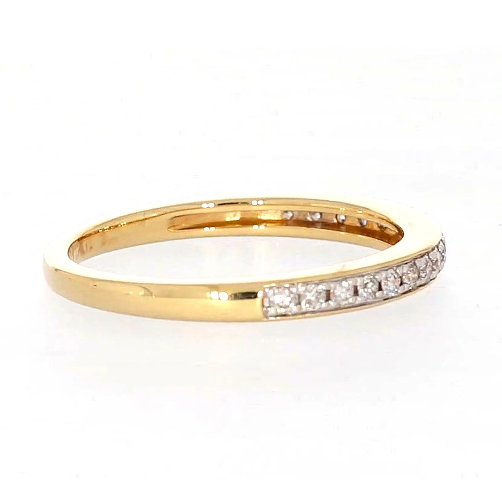 New York 14ct Yellow Gold Round Brilliant Cut 1/4 Carat tw of Diamonds Ring