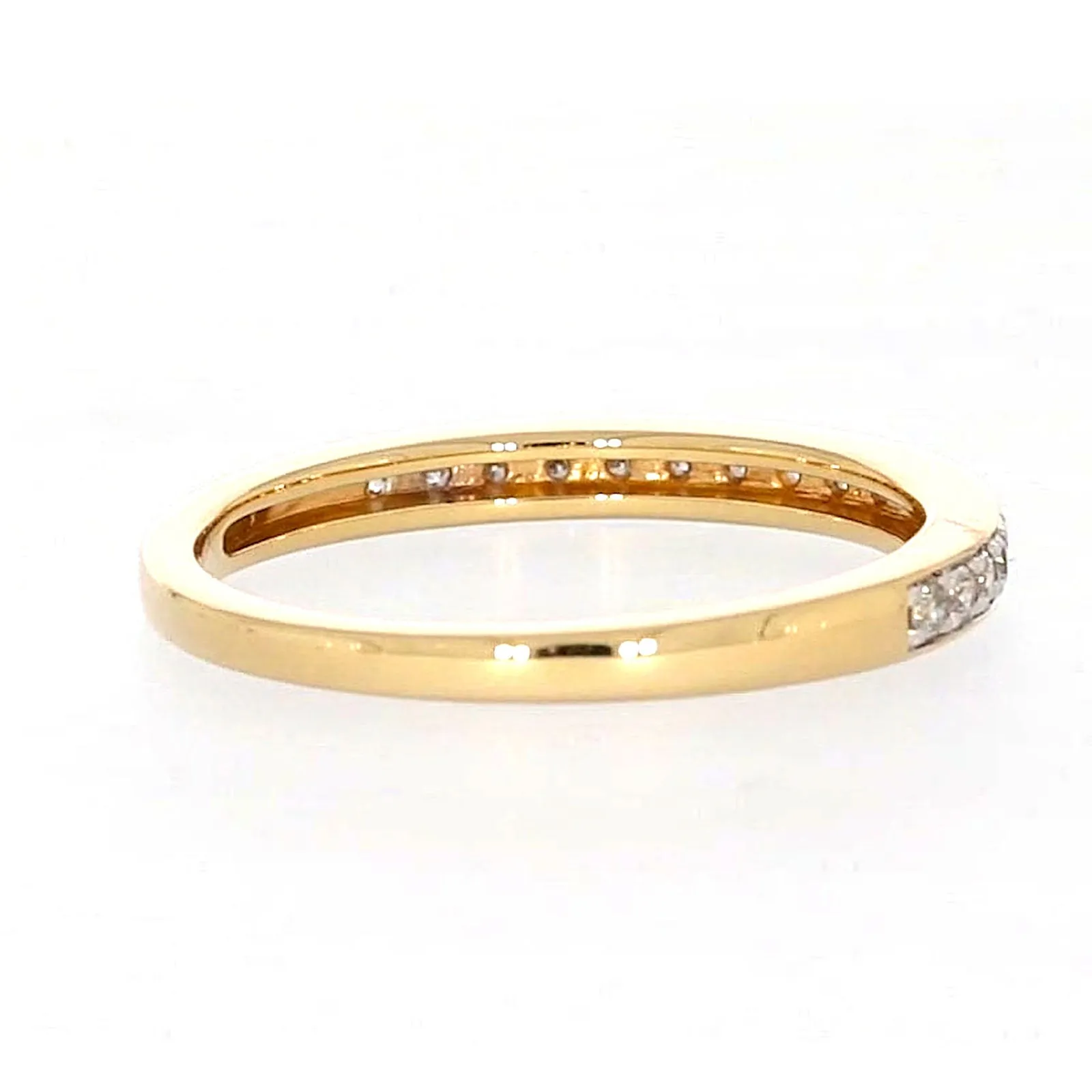 New York 14ct Yellow Gold Round Brilliant Cut 1/4 Carat tw of Diamonds Ring