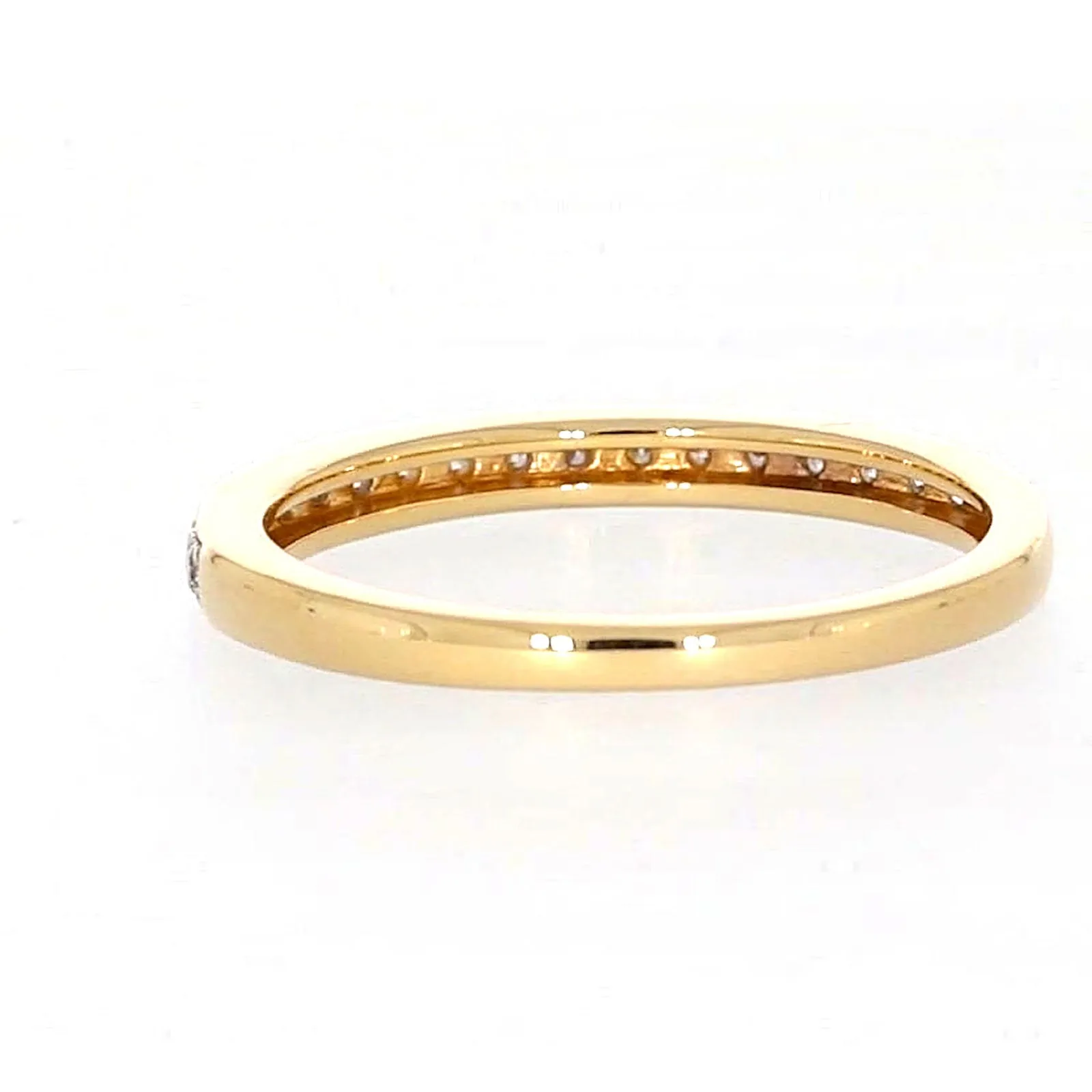 New York 14ct Yellow Gold Round Brilliant Cut 1/4 Carat tw of Diamonds Ring