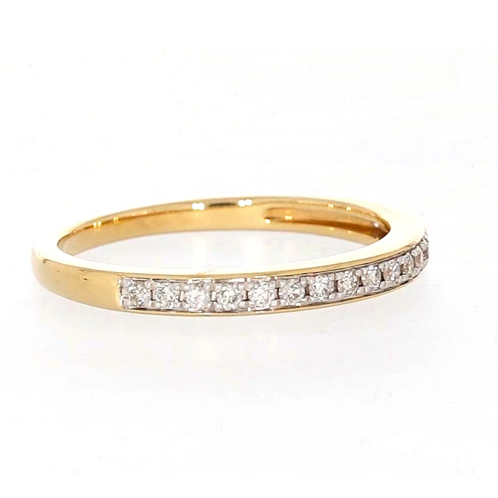 New York 14ct Yellow Gold Round Brilliant Cut 1/4 Carat tw of Diamonds Ring