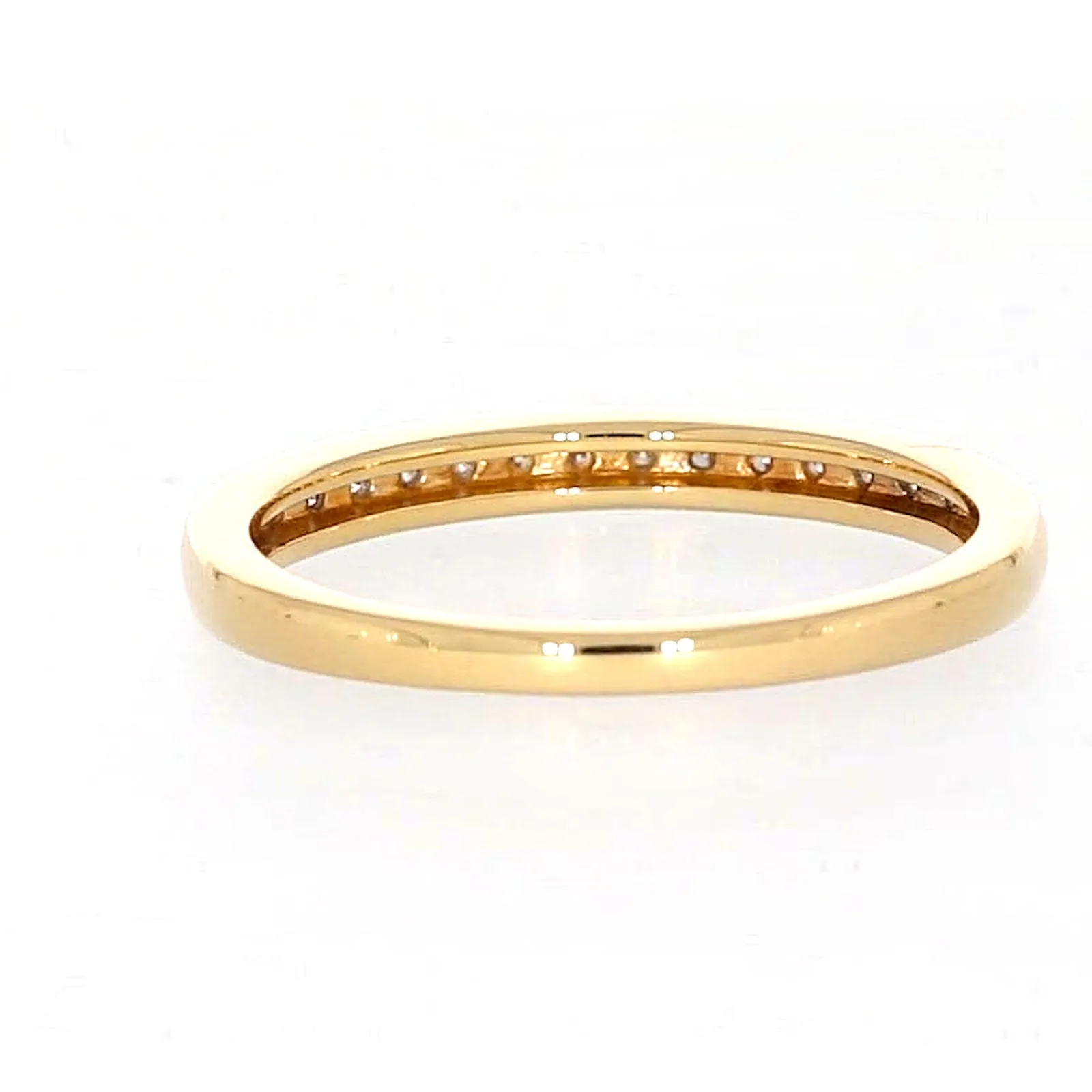 New York 14ct Yellow Gold Round Brilliant Cut 1/4 Carat tw of Diamonds Ring