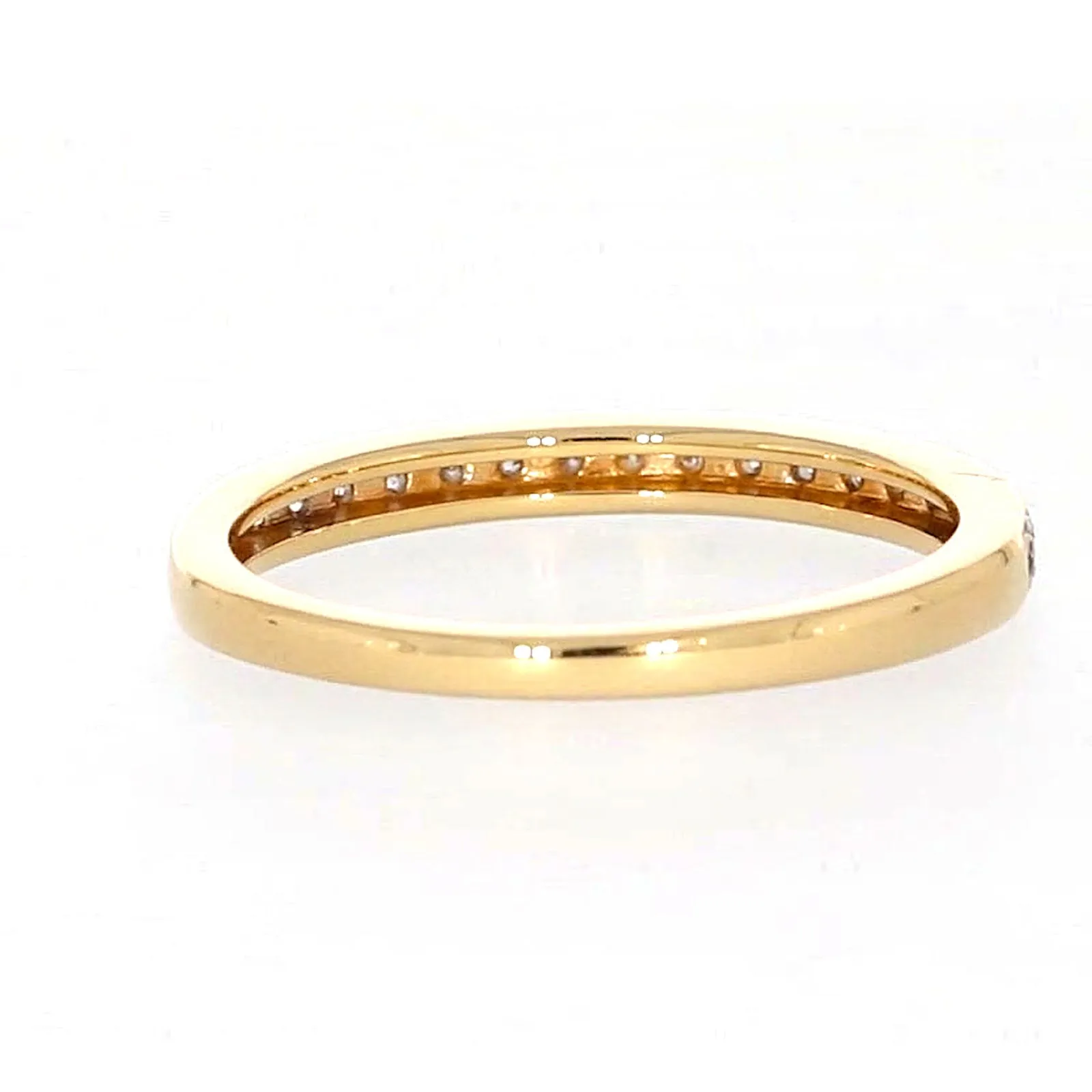 New York 14ct Yellow Gold Round Brilliant Cut 1/4 Carat tw of Diamonds Ring