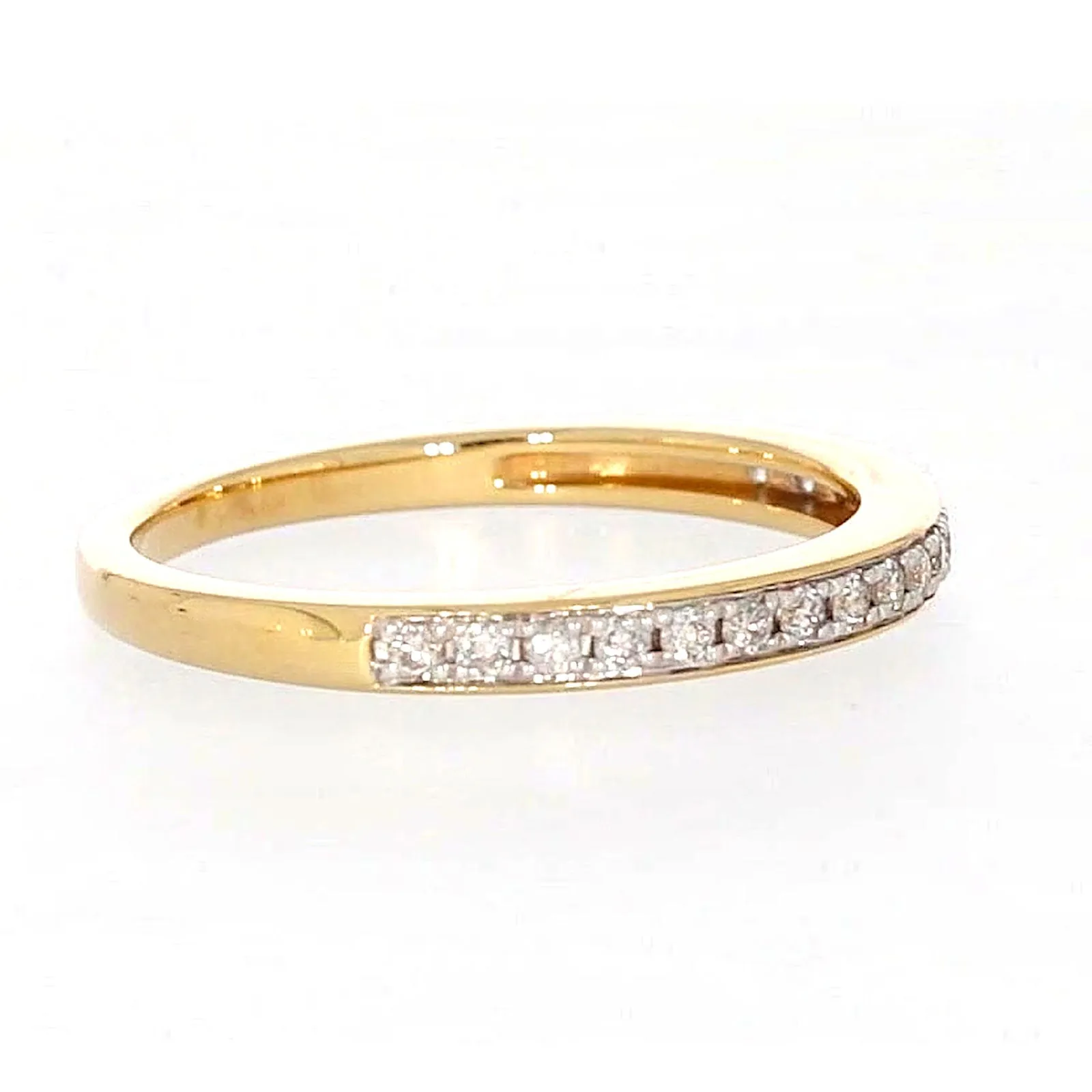 New York 14ct Yellow Gold Round Brilliant Cut 1/4 Carat tw of Diamonds Ring