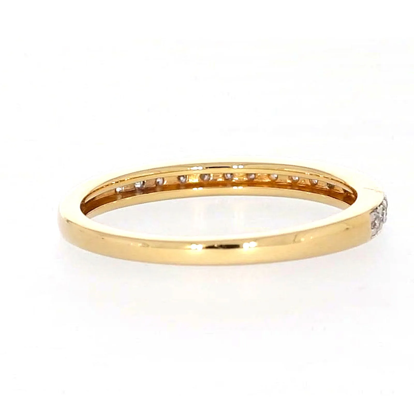 New York 14ct Yellow Gold Round Brilliant Cut 1/4 Carat tw of Diamonds Ring