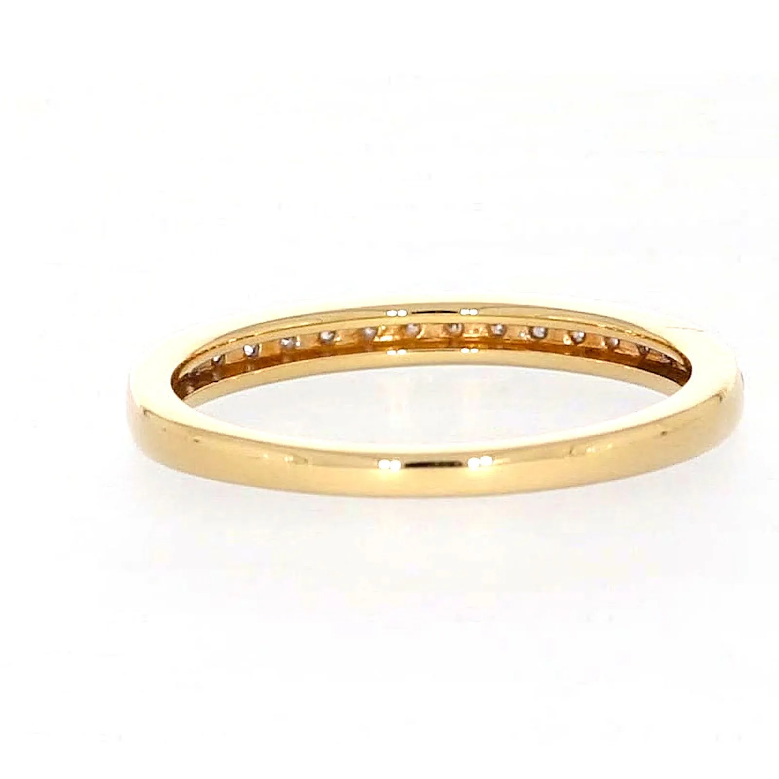 New York 14ct Yellow Gold Round Brilliant Cut 1/4 Carat tw of Diamonds Ring