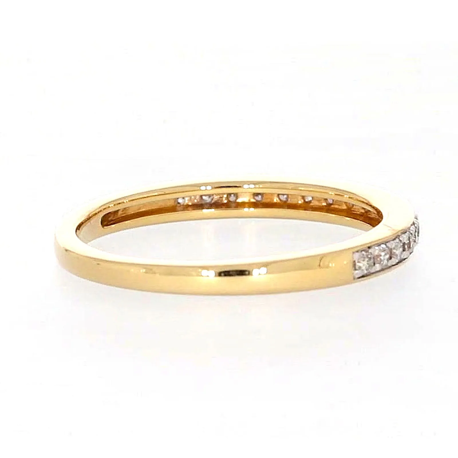 New York 14ct Yellow Gold Round Brilliant Cut 1/4 Carat tw of Diamonds Ring
