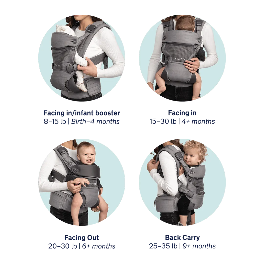 Nuna Cudl 4-in-1 Baby Carrier