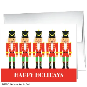 Nutcracker In Red, Greeting Card (8079C)