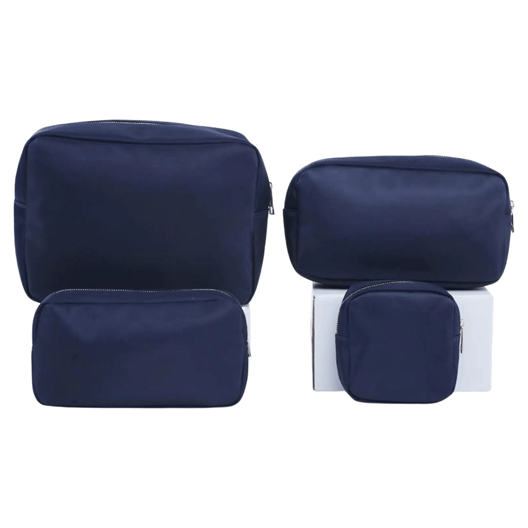 Nylon Cosmetic Bags in Navy