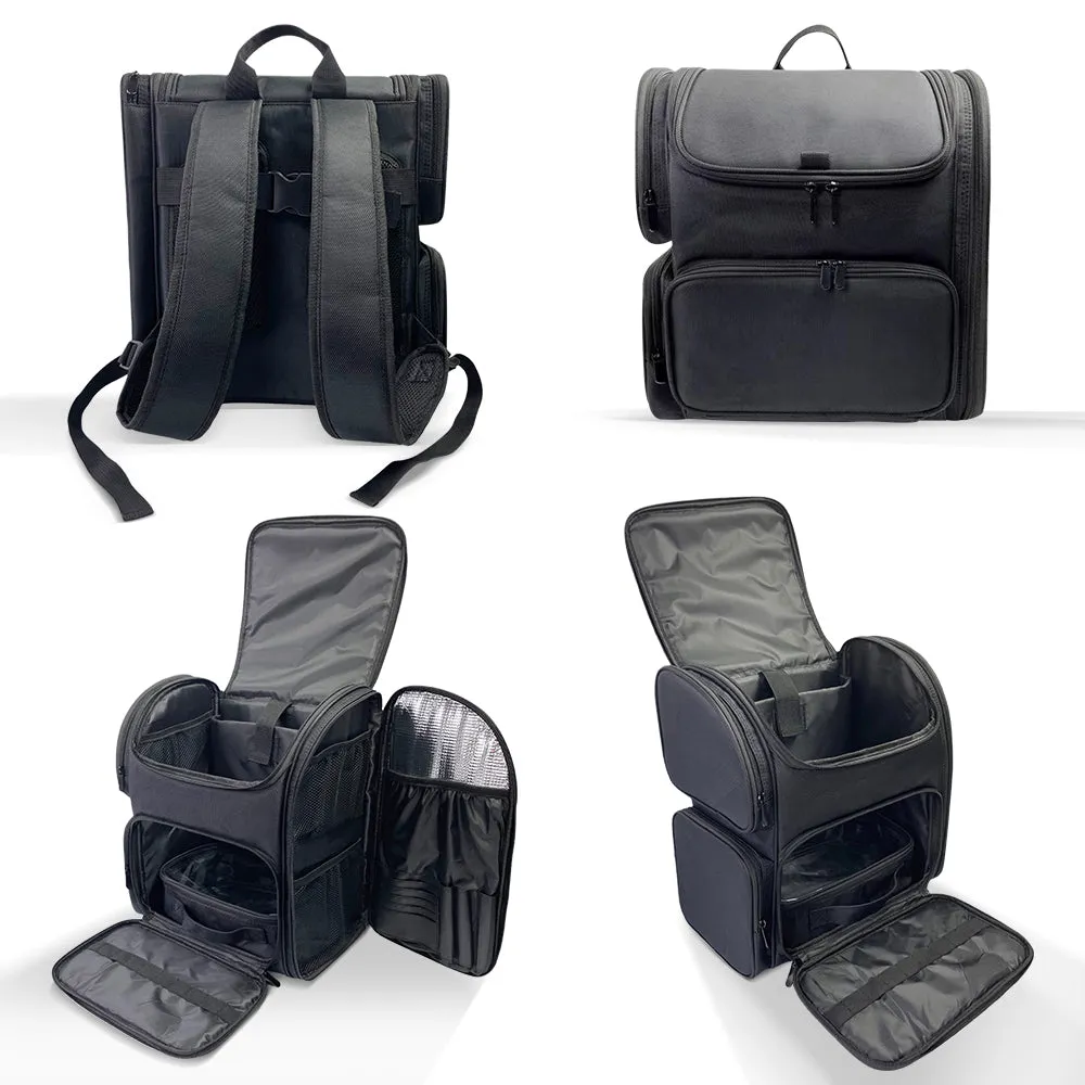 Nylon Makeup Backpack with Pouch