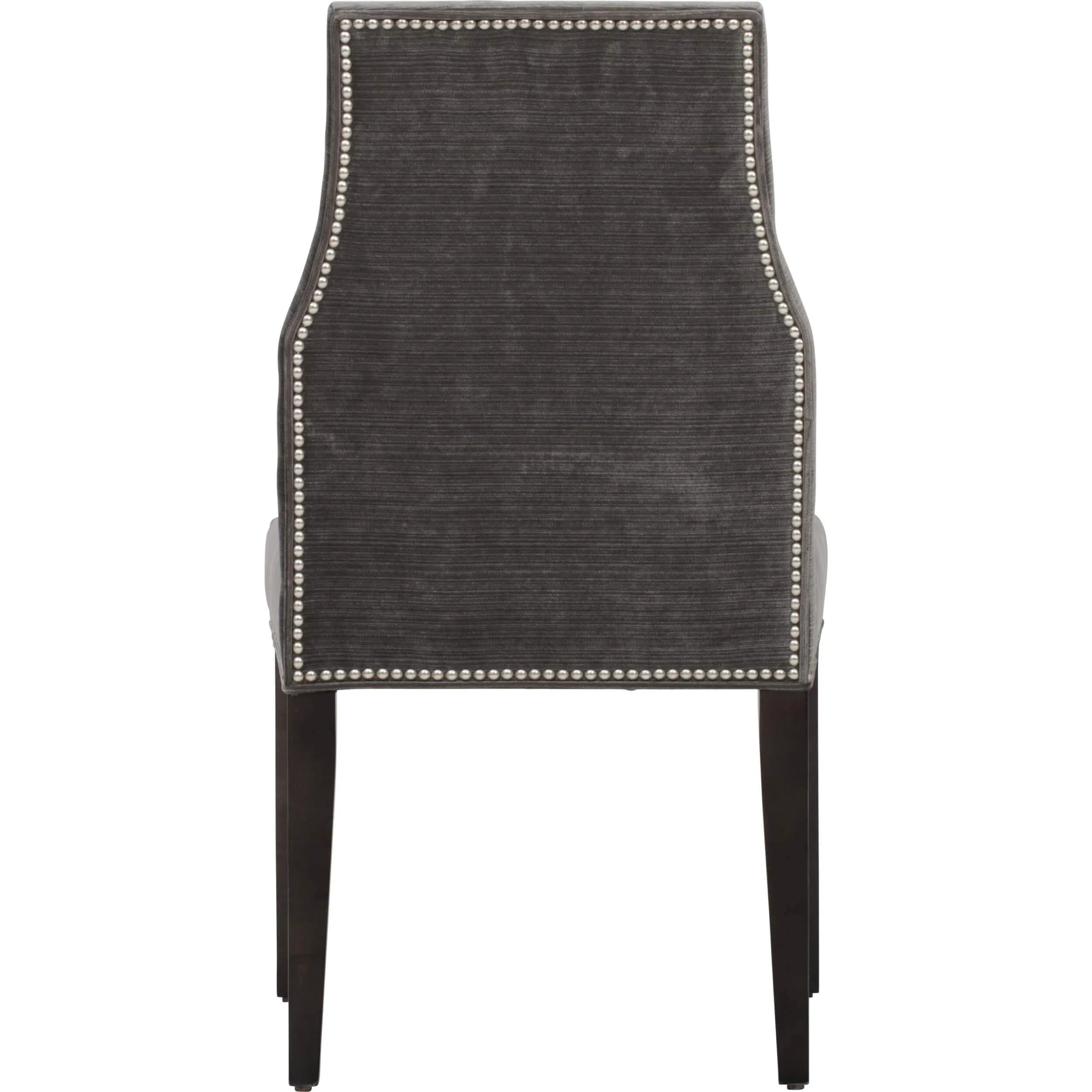 Oliver Side Chair, Valhalla Pewter, Pewter Nailheads