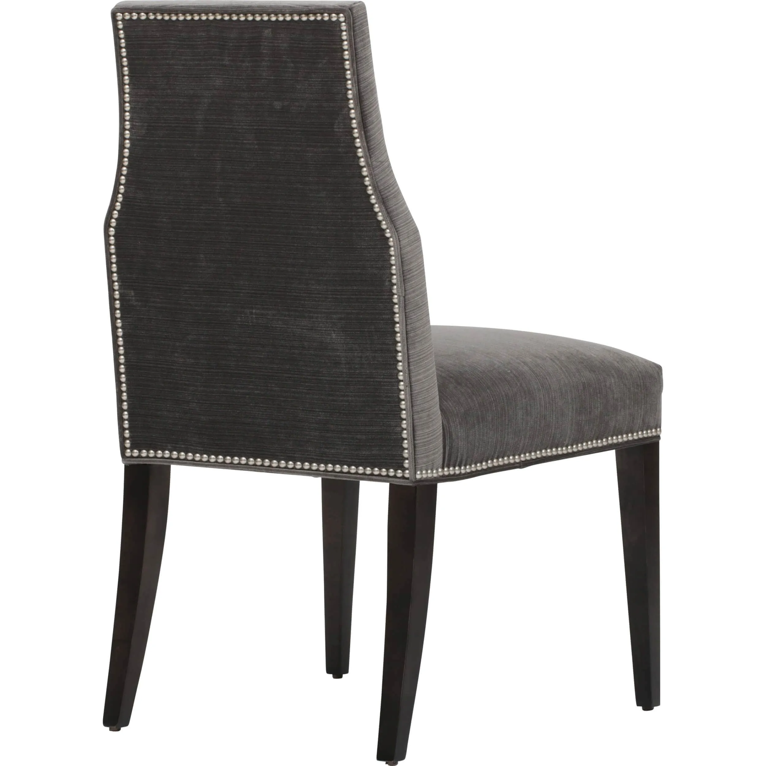 Oliver Side Chair, Valhalla Pewter, Pewter Nailheads