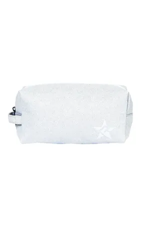 Opalescent Rebel Makeup Bag with White Zipper