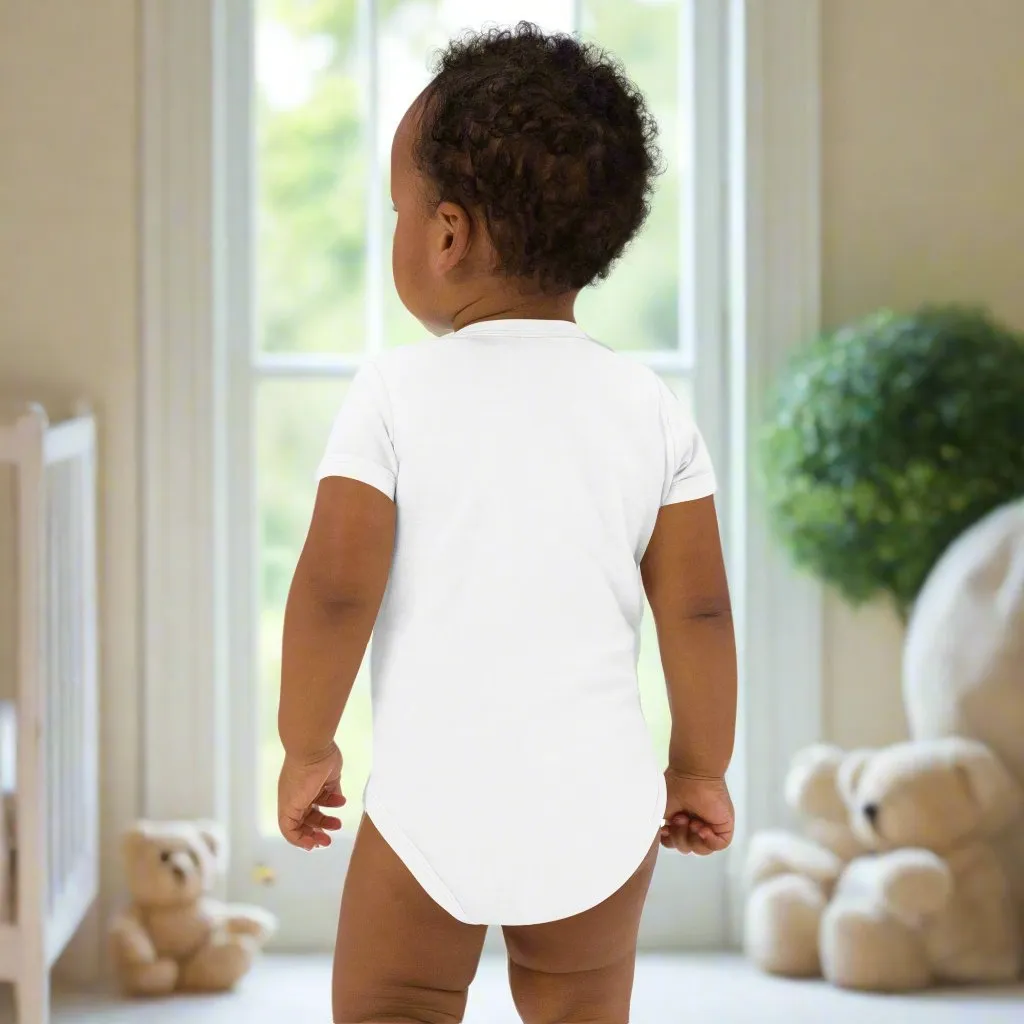 Organic cotton baby bodysuit, Flower Power