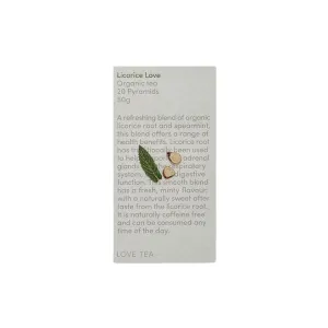 Organic Licorice Love Pyramid Tea Bags 50g Love Tea