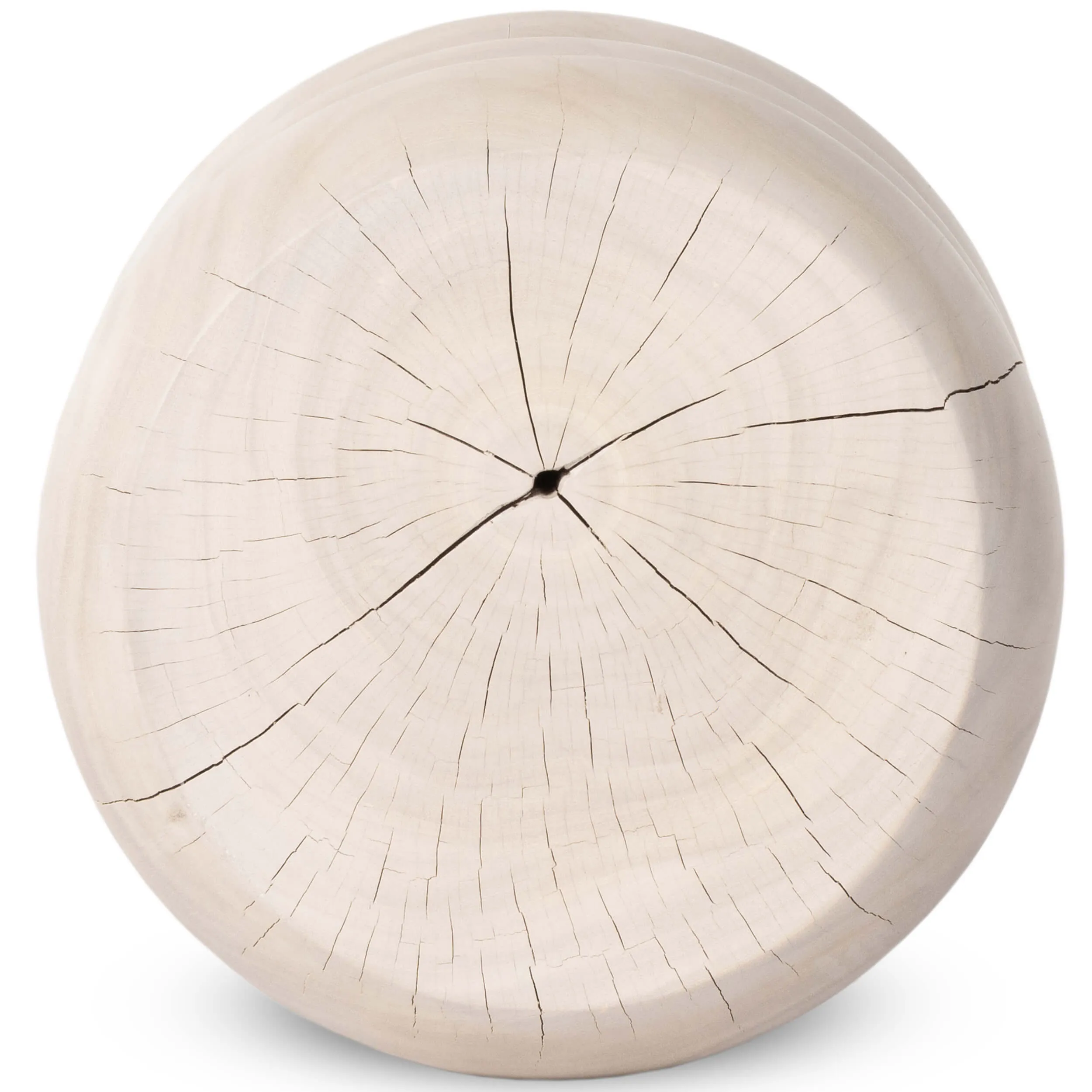 Pagoda End Table, Ivory
