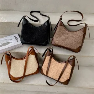 Paziye Lamb Wool Crossbody Bag