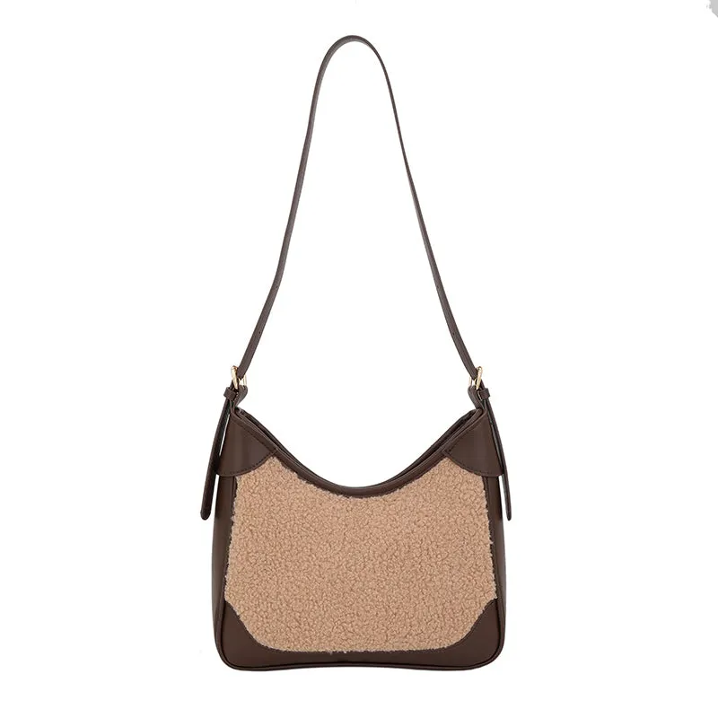 Paziye Lamb Wool Crossbody Bag