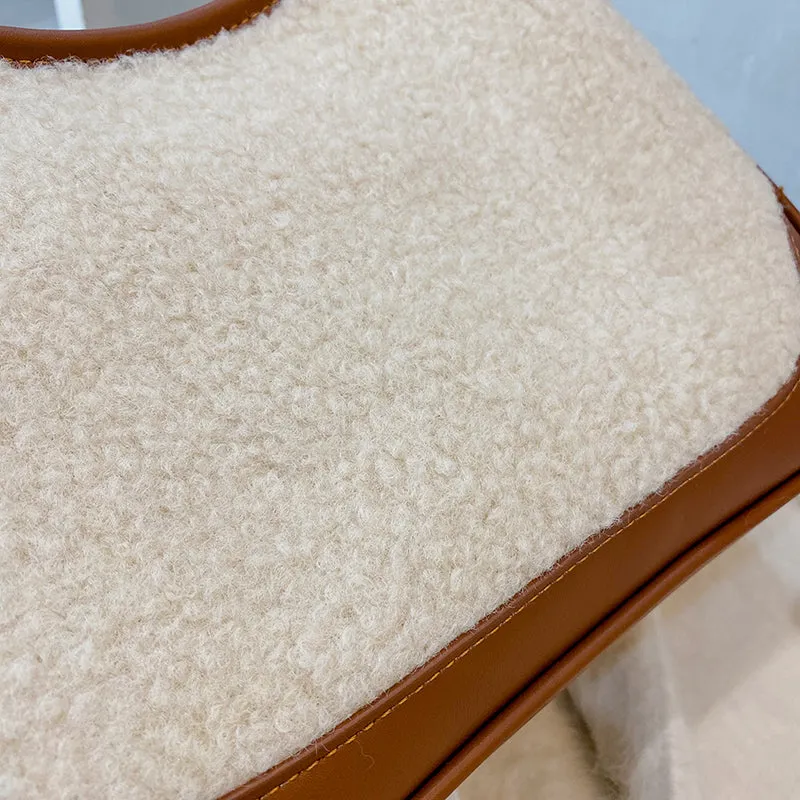 Paziye Lamb Wool Crossbody Bag