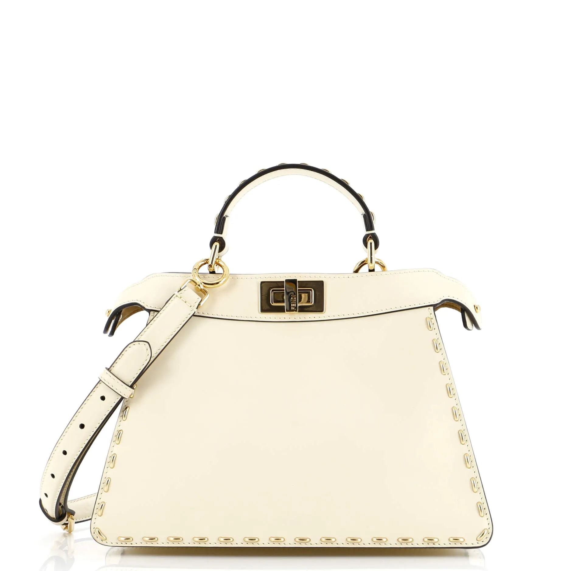 Peekaboo ISeeU Bag Studded Leather Small