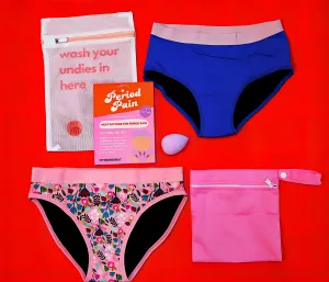 Period Starter Kit - Mini Pack for Teens -  2 pairs