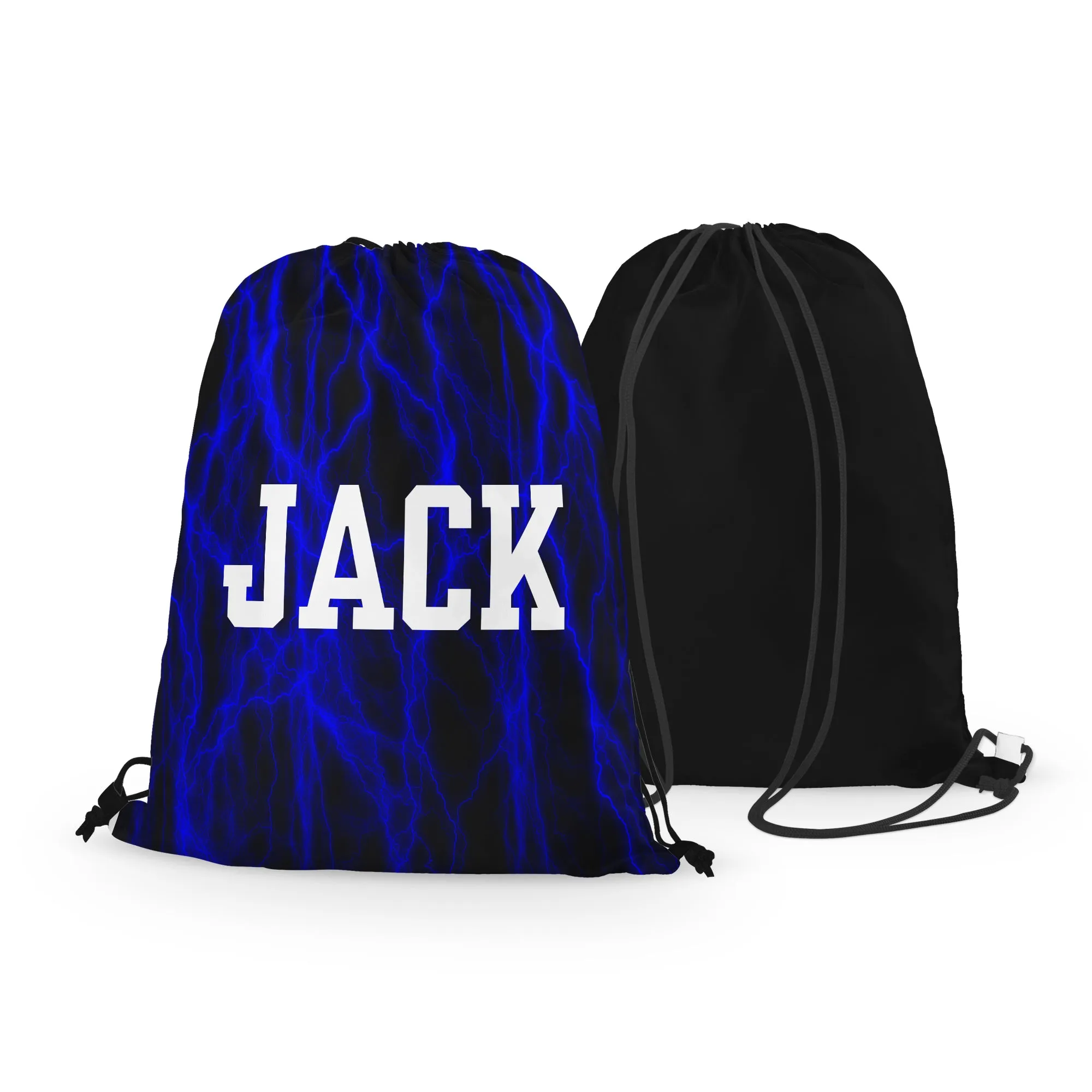 Personalized Lightning Drawstring Bag